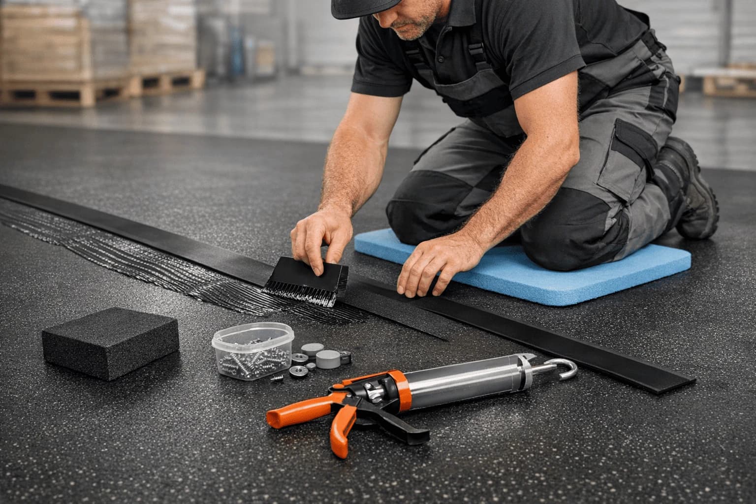 Complete Guide to Rubber Flooring Adhesives & Tools