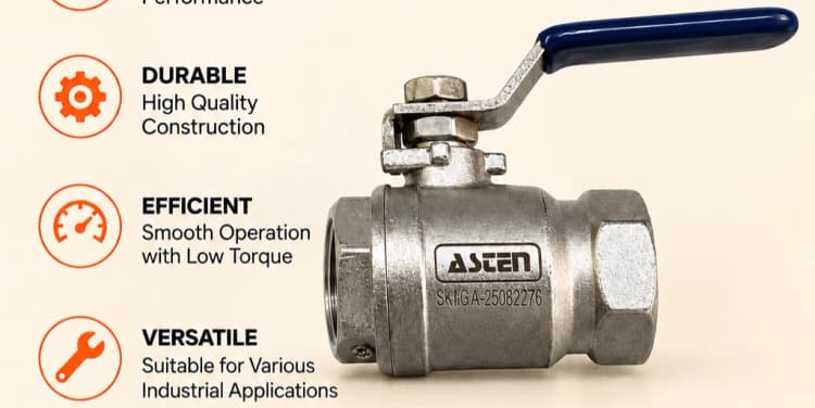 Reliable Single Piece Ball Valve Manufacturer in India | Asten Controls